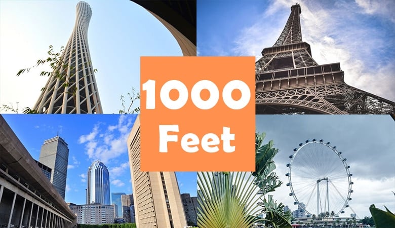 1 000 Feet Comparison