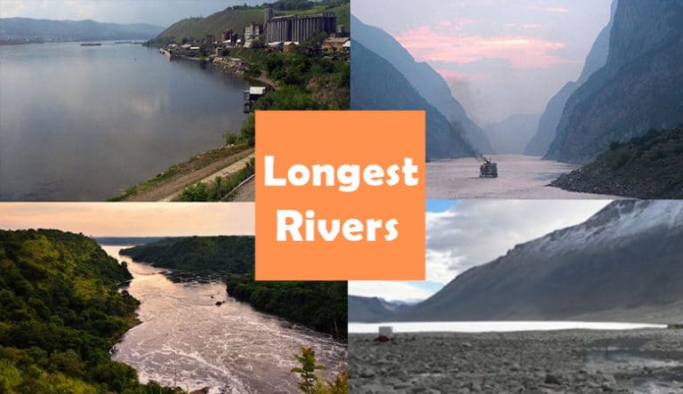 The Longest Rivers in The World (categorized by continent)